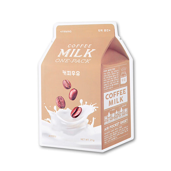 A'Pieu - Milk One face masks - 1 piece [Coffee - Firming]