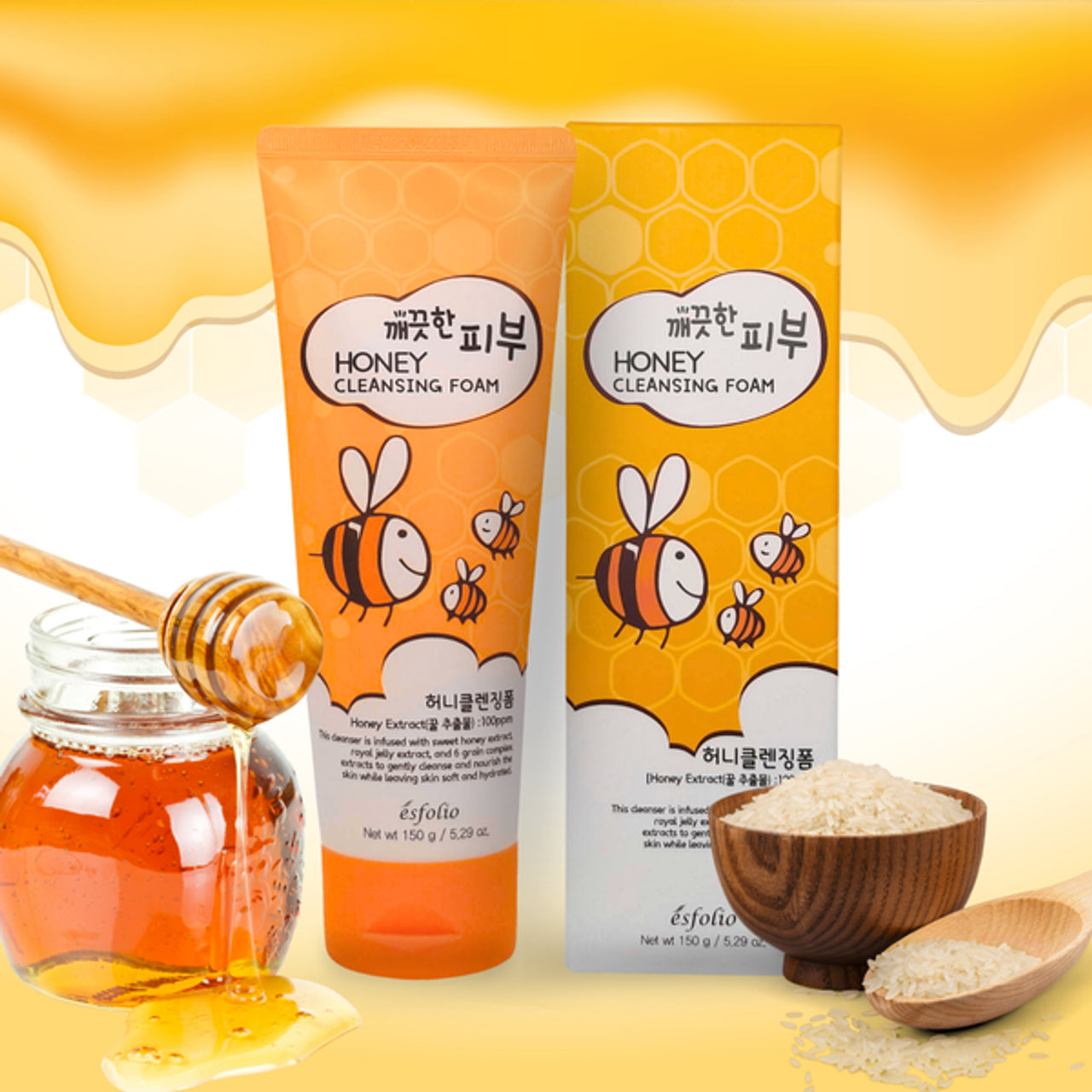 Esfolio - Pure Honey Skin Cleansing Foam [150g]