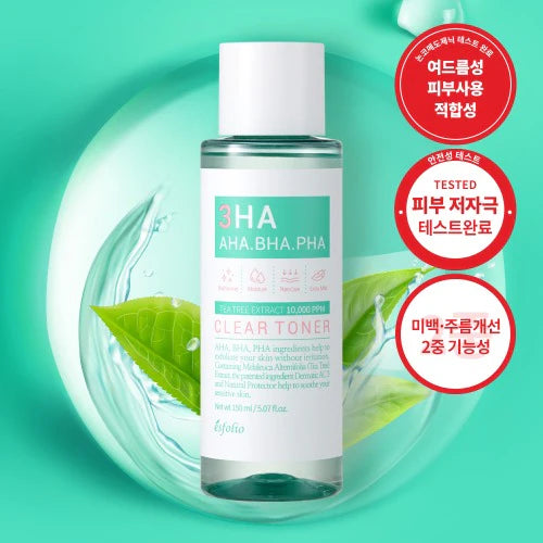 Esfolio - 3HA aha bha pha Clear Toner [150ml]