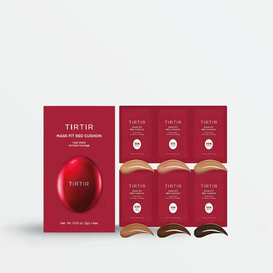 TIRTIR - Mask Fit Red Cushion Foundation Trial Kit [35N, 37C, 40N, 43N, 51N, 55N]