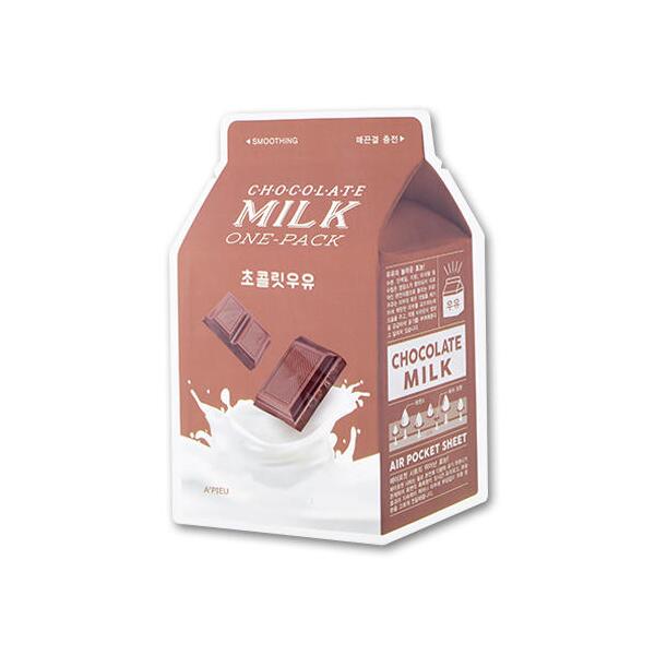 A'Pieu - Milk One face masks - 1 piece [Chocolate - Smoothing]